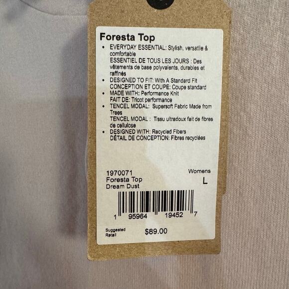 NWT Prana Foresta Women’s Top Tencel Modal Pullover Hoodie Soft Blush Pink Large - Picture 10 of 10